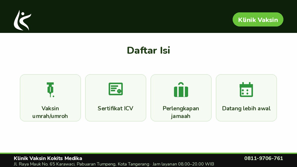 Kenapa Vaksin Perlu Disiapkan Beberapa Minggu Sebelum Berangkat?