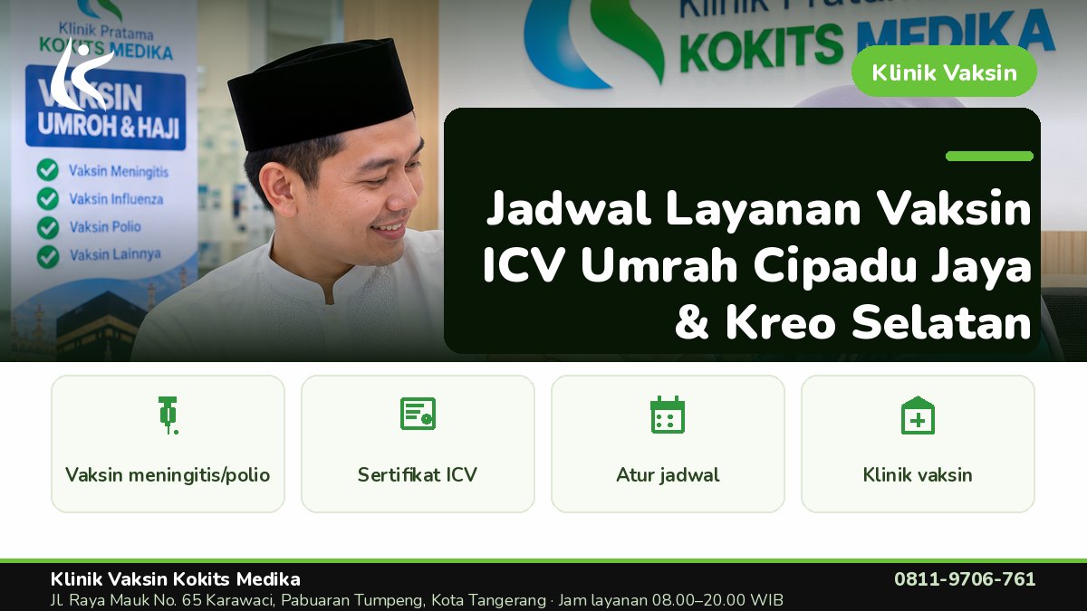 Vaksin Umrah & Umroh - Klinik Vaksin Kokits Medika Karawaci Tangerang