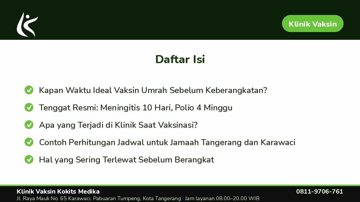 Hal yang Sering Terlewat Sebelum Berangkat