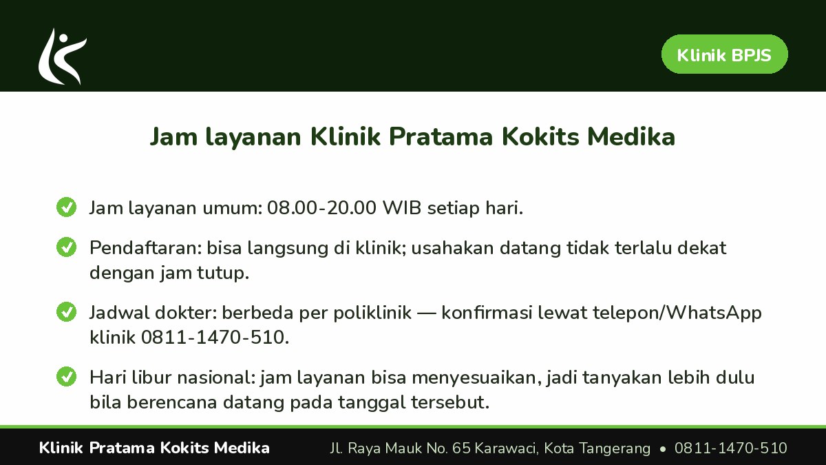 Pertanyaan yang sering diajukan soal jam buka klinik BPJS