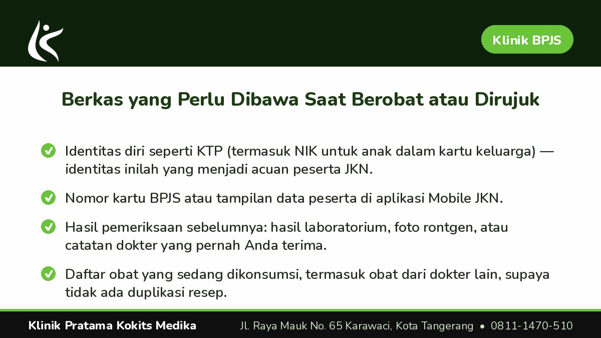 Layanan BPJS Lengkap dalam Satu Pintu di Klinik Pratama Kokits Medika