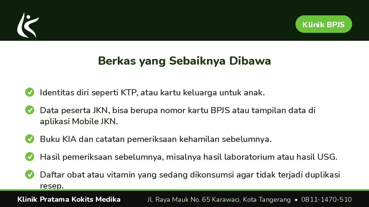 Berkas yang Sebaiknya Dibawa