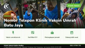 Vaksin Umrah & Umroh - Klinik Vaksin Kokits Medika Karawaci Tangerang