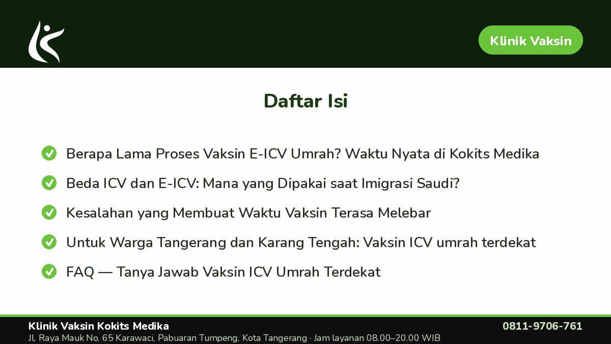 FAQ — Tanya Jawab Vaksin ICV Umrah Terdekat