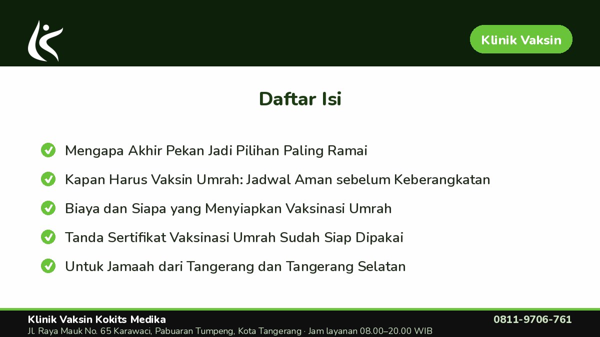 Untuk Jamaah dari Tangerang dan Tangerang Selatan