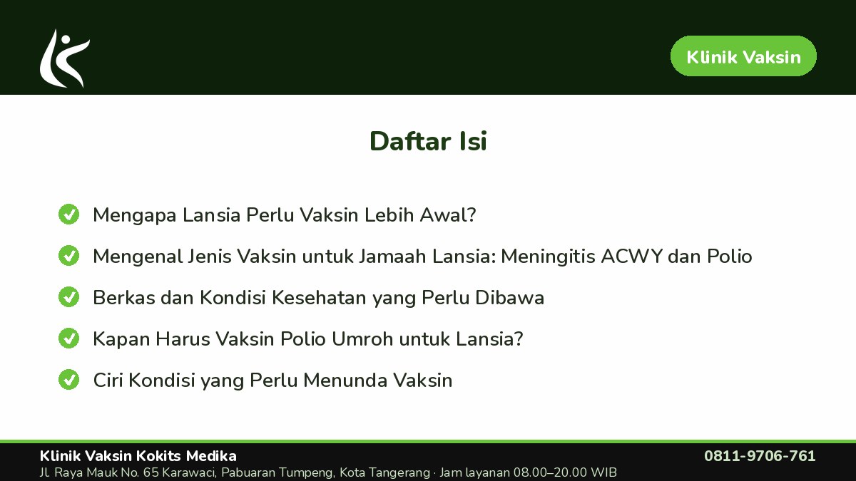 Ciri Kondisi yang Perlu Menunda Vaksin