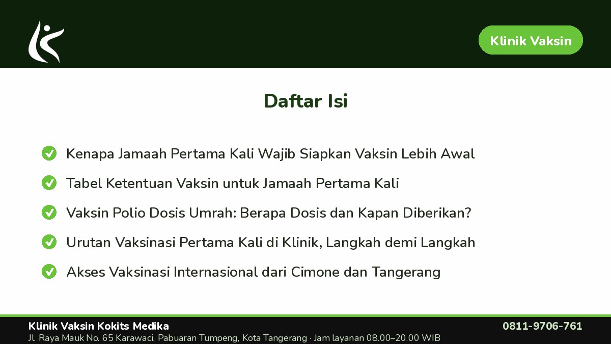 Akses Vaksinasi Internasional dari Cimone dan Tangerang