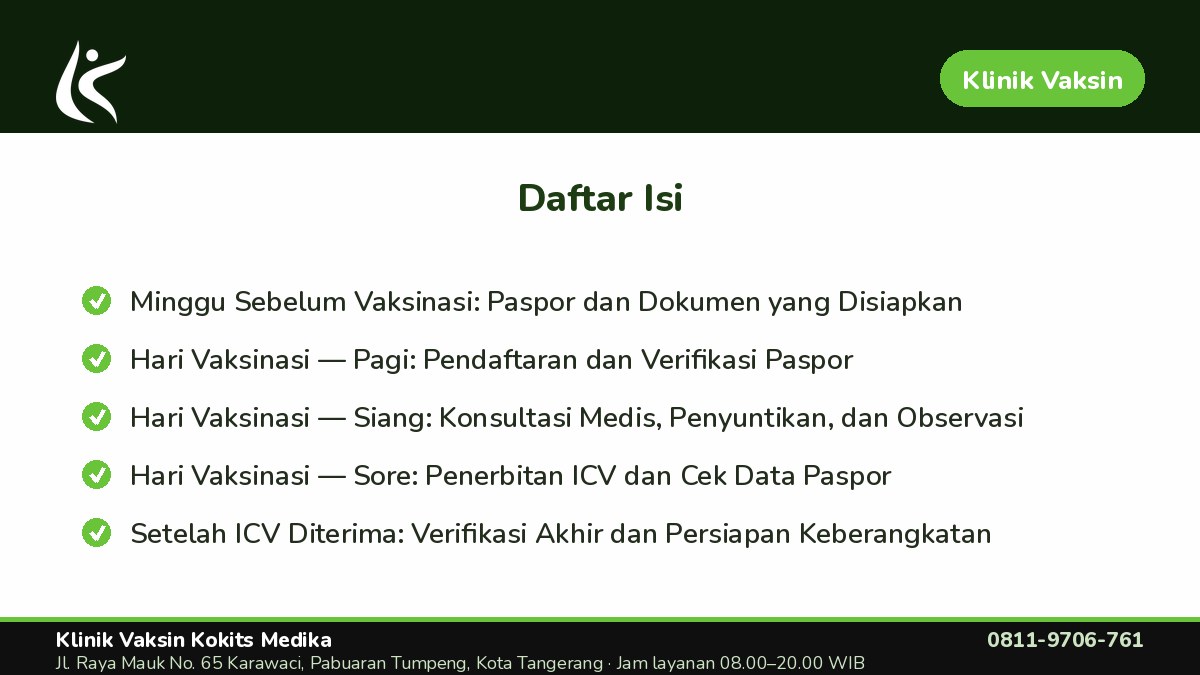 Tempat Vaksinasi Umroh di Tangerang