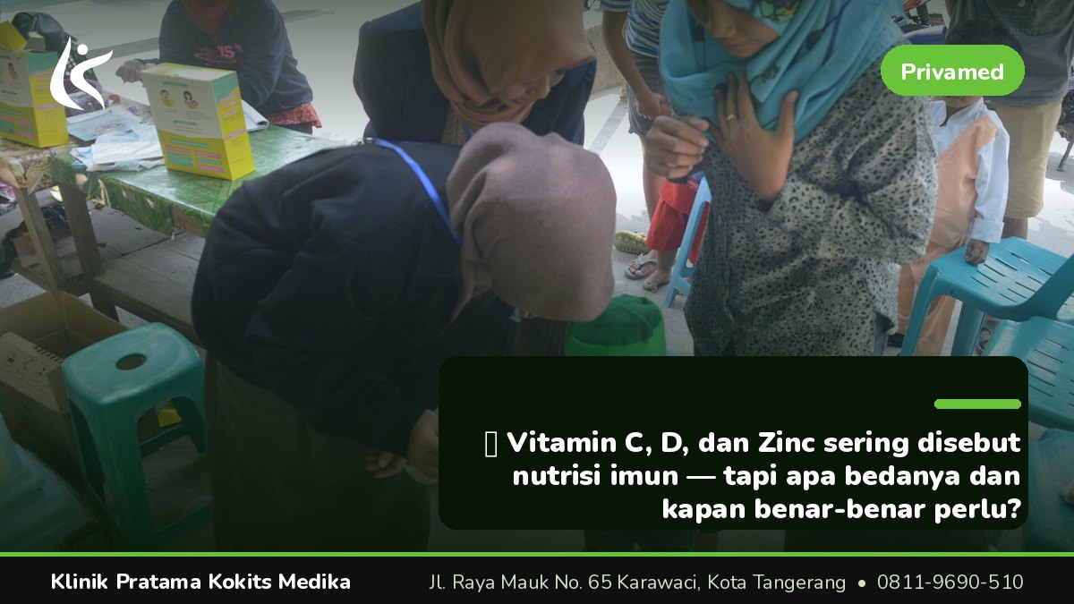 Mengapa Vitamin C, Vitamin D, dan Zinc Sering Disebut Bersamaan?